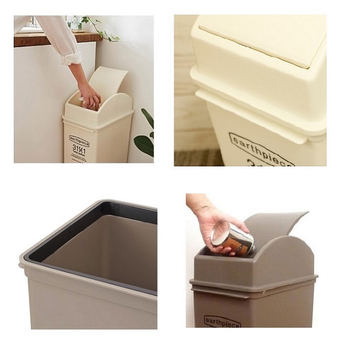 (複製)LIKE IT｜earthpiece 前開式可堆疊垃圾桶25L - 共四色