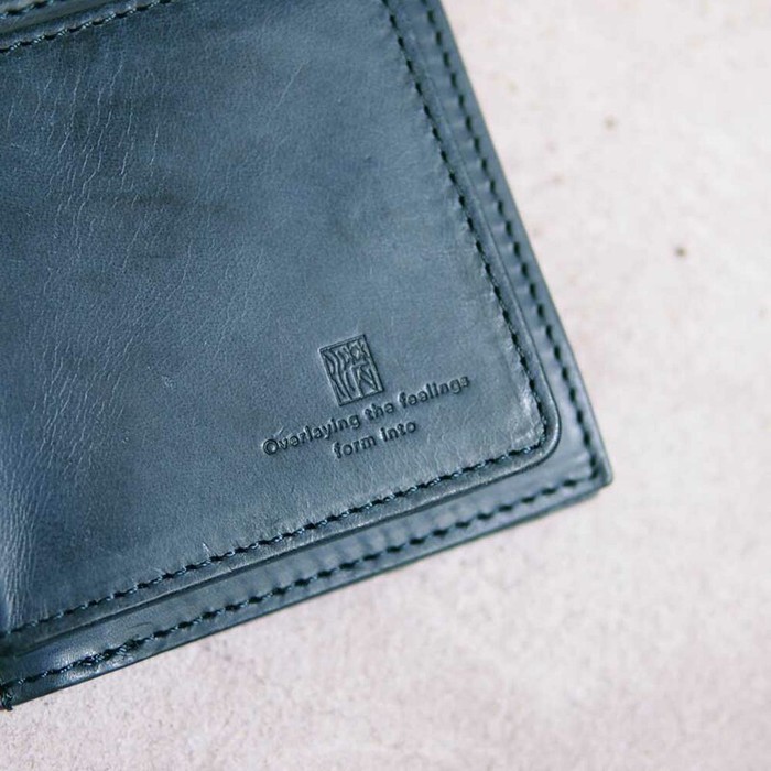 Baggy Port|日系手工藍染 經典牛皮拉鍊鑰匙包
