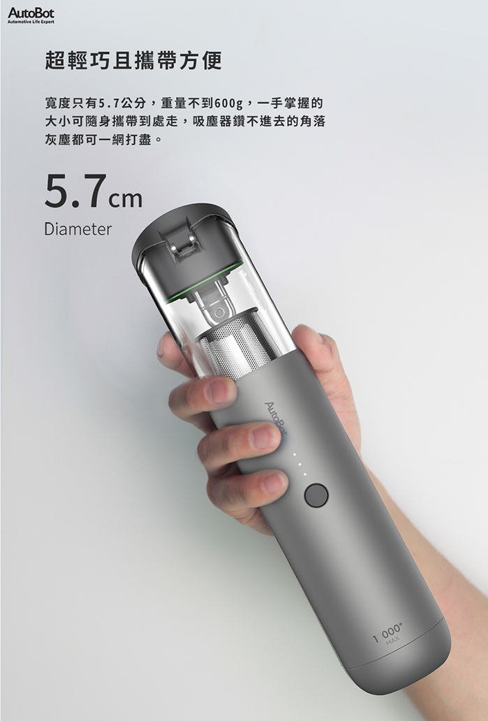 【集購】Autobot|5in1暴風輕巧無線居家車用吸塵器(全套組)(V-Mini-Max)