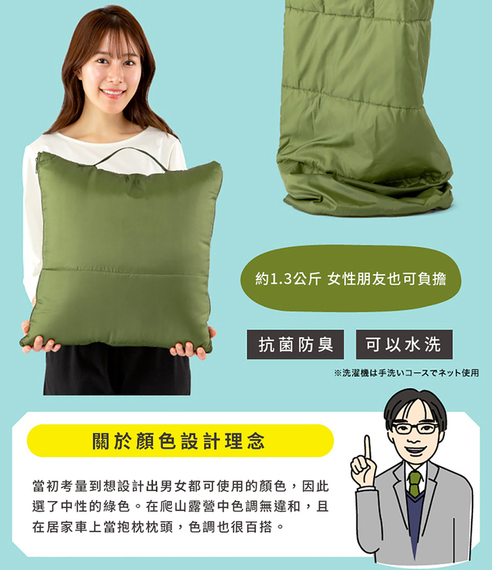 【集購】PROIDEA|SONAENO 多功能抗菌防臭舒適睡袋