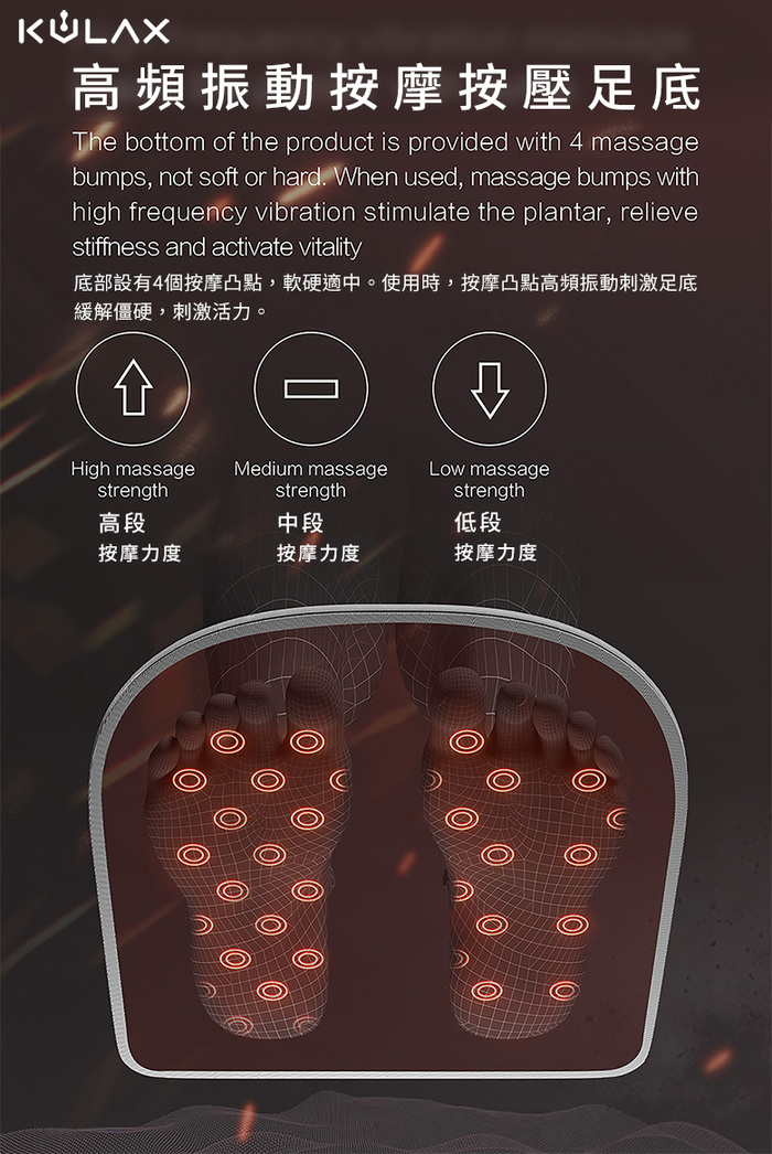 KULAX|石墨烯舒適按摩暖腳墊