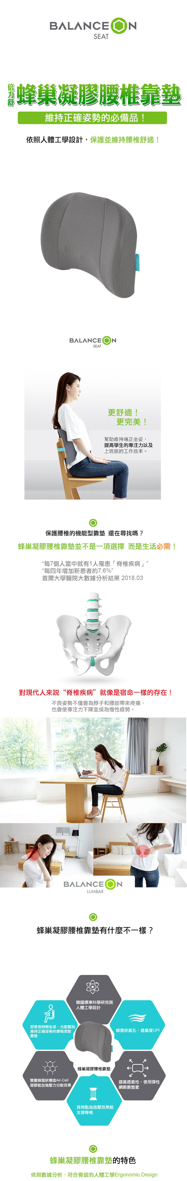 (複製)Bullsone 倍力舒│蜂巢凝膠矯正型坐墊