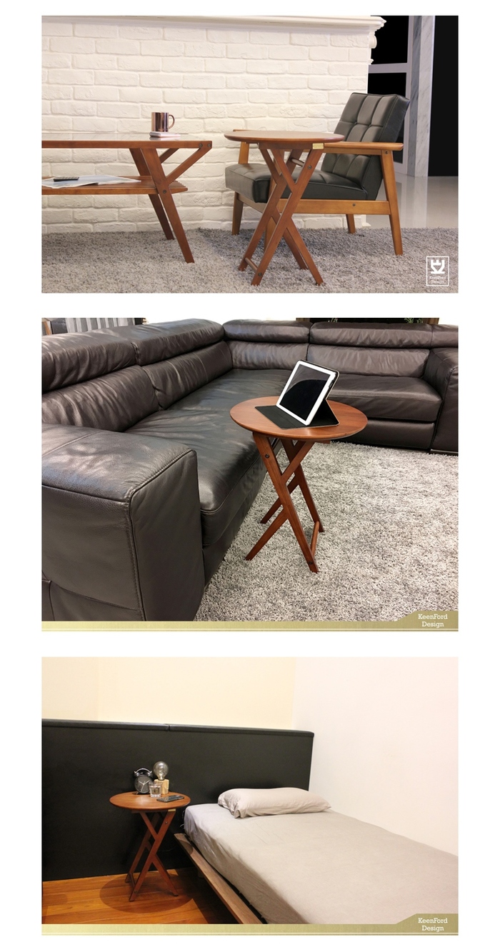 KEEN FORD DESIGN|實木邊桌 Wooden Side Table(DBR)