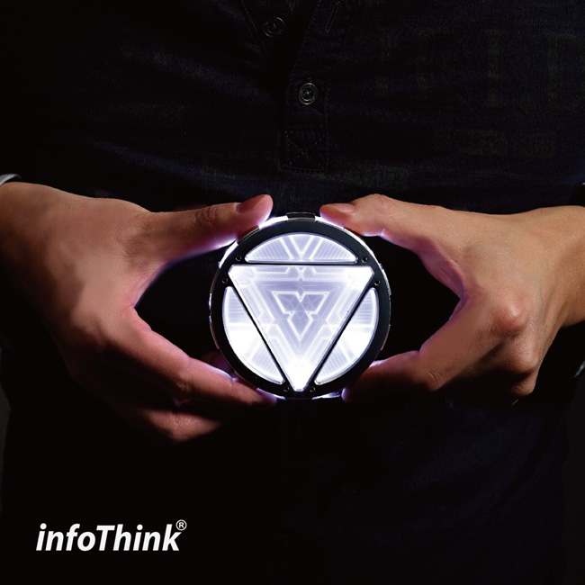 InfoThink|鋼鐵人反應爐行動電源5000mAh-Hub精裝版