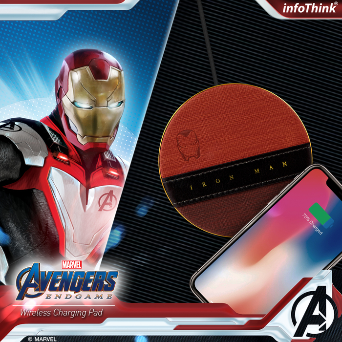 【END GAME限定】InfoThink|MARVEL STUD10S復仇者聯盟系列無線充電座-鋼鐵人