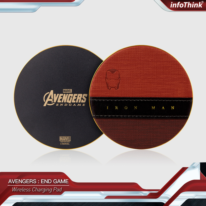【END GAME限定】InfoThink|MARVEL STUD10S復仇者聯盟系列無線充電座-鋼鐵人