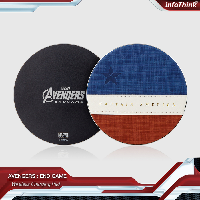 (複製)【ENDGAME限定】InfoThink|MARVEL STUD10S復仇者聯盟系列無線充電座-鋼鐵人