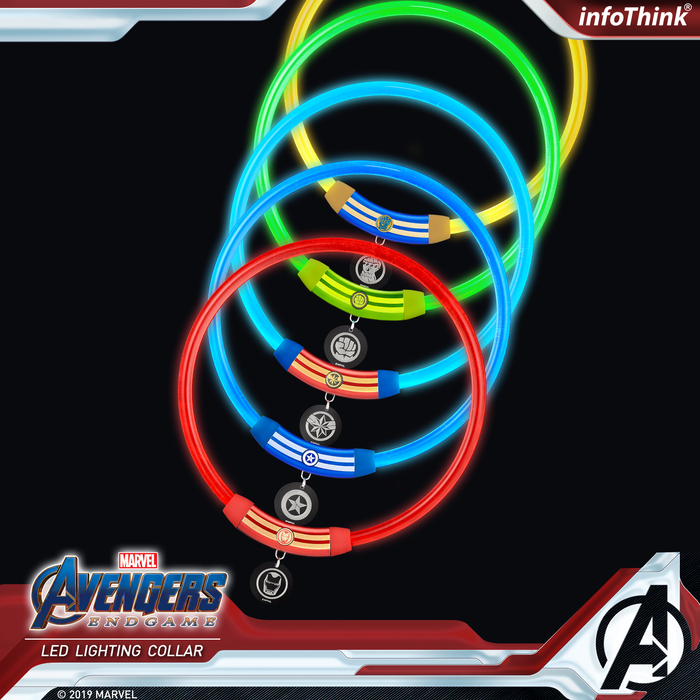 【ENDGAME限定】InfoThink|MARVEL復仇者聯盟寵物LED燈環-鋼鐵人