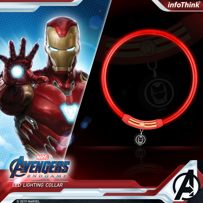 【ENDGAME限定】InfoThink|MARVEL復仇者聯盟寵物LED燈環-鋼鐵人
