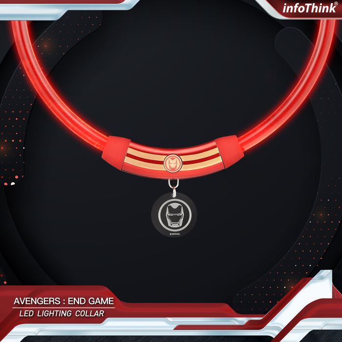 【ENDGAME限定】InfoThink|MARVEL復仇者聯盟寵物LED燈環-鋼鐵人