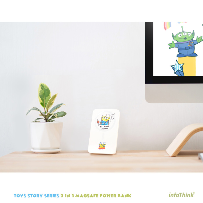 【集購】infoThink|三眼怪磁吸式無線快充行動電源