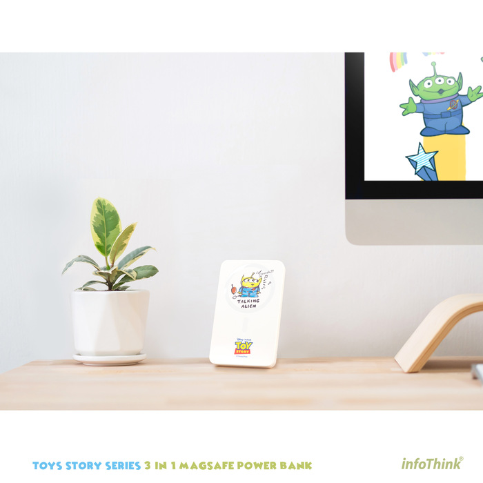 【集購】infoThink｜三眼怪磁吸式無線快充行動電源