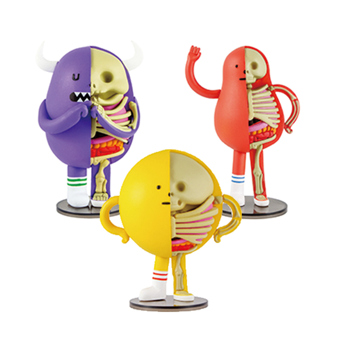 【集購】黏黏怪物研究所SML x Jason Freeny | 半剖系列公仔BIGMON、REDMON、YELLOWMON(1入組)