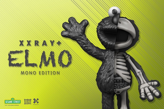 【集購】XXRAY | 限定色 芝麻街Elmo半剖授權公仔(21.5公分)