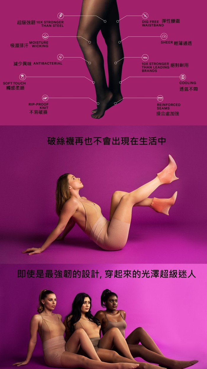 【集購】SHEERTEX | 世界上最強韌的絲襪 (經典裸/氣質黑 兩色可選)