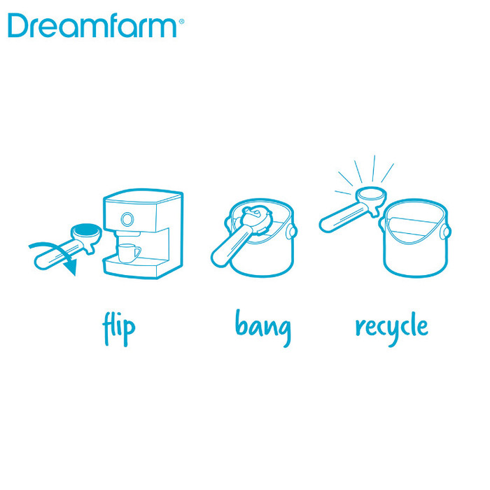 Dreamfarm | Grindenstein 敲三下咖啡渣筒 (黑/紅/灰 三色可選)