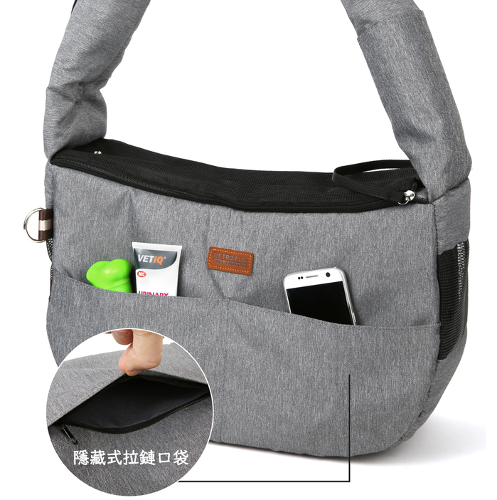 【集購】RETRO PUG|防潑水加厚肩帶時尚寵物側背包