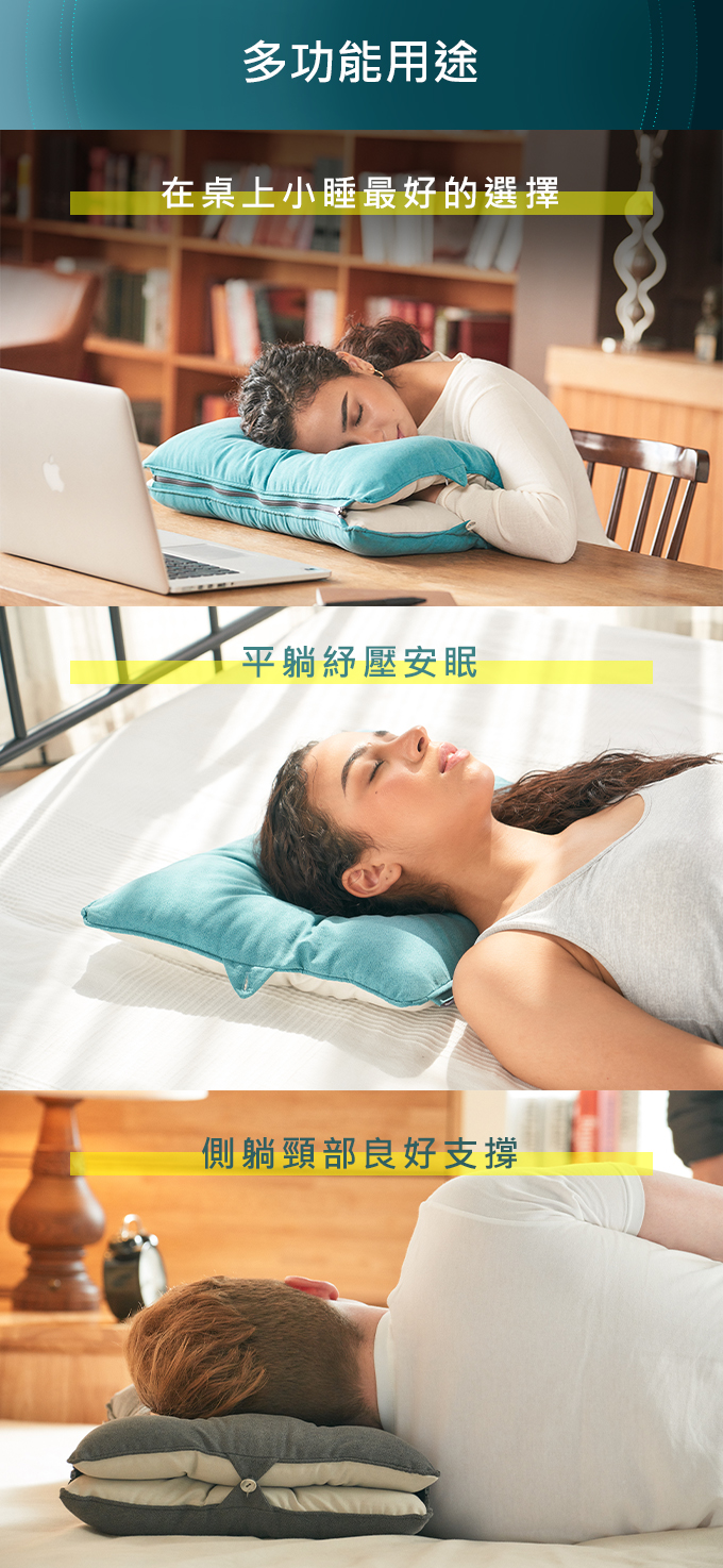 【集購】韓國Dullo Pillow｜人體工學雙面枕 解決睡眠困擾