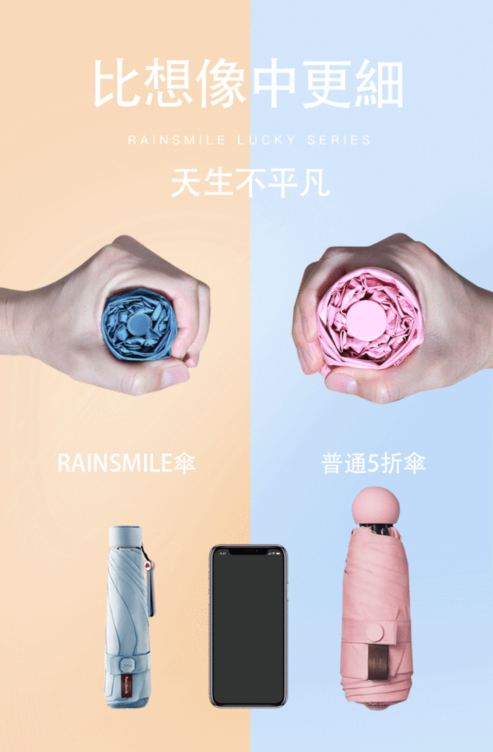 【集購】雨樂Rain Smile|專利奈米塗層 晴雨兩用傘mini