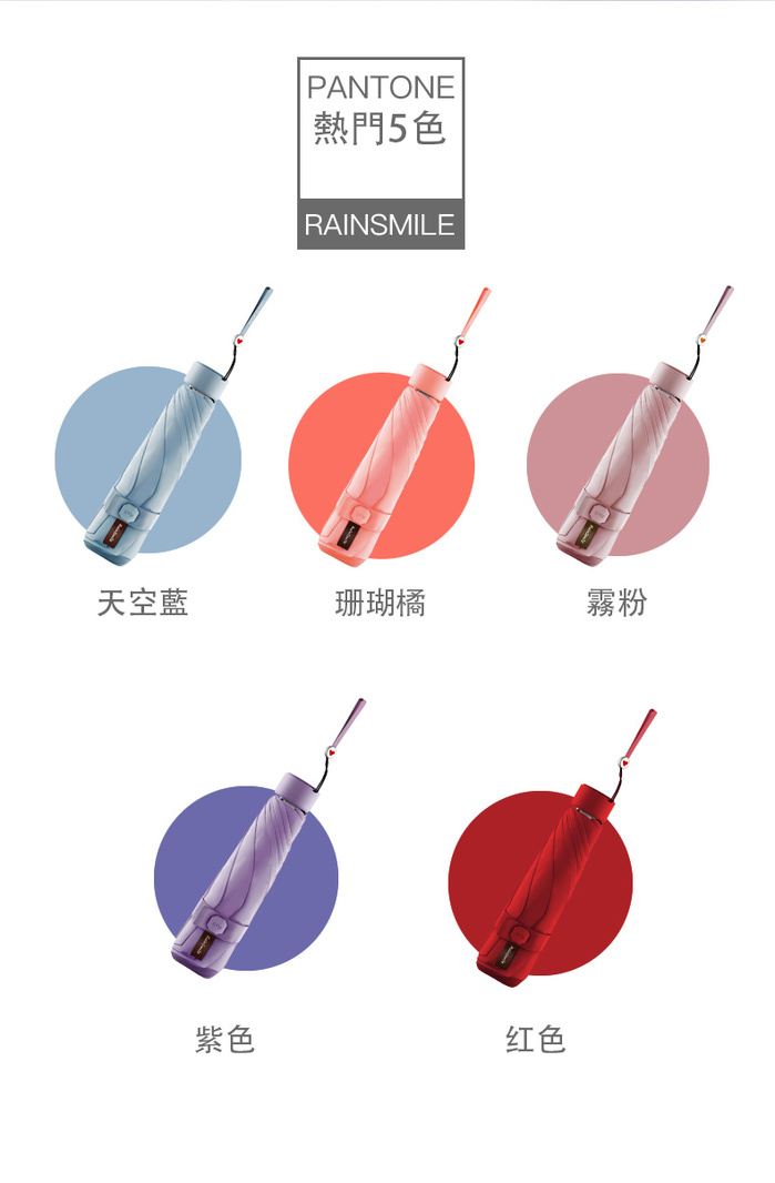 【集購】雨樂Rain Smile|專利奈米塗層 晴雨兩用傘mini