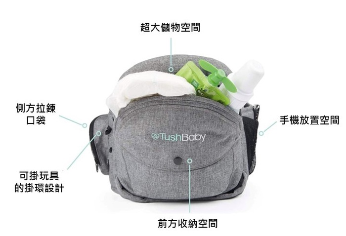 【集購】美國 TushBaby | Hipseat 坐墊式抱嬰腰帶