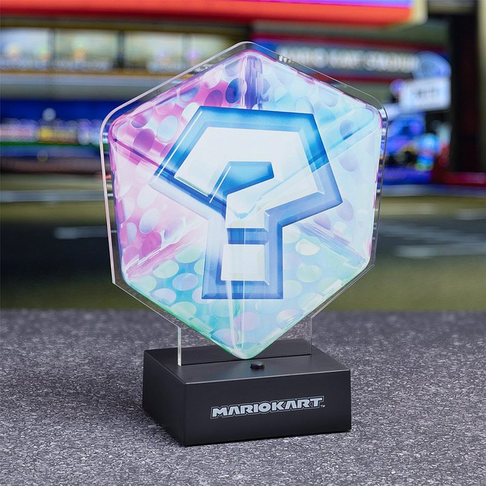 Paladone|Super Mario Kart Acrylic Question Block Light 瑪利歐賽車問號道具箱圖案燈