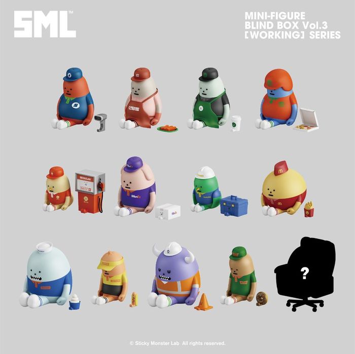 Sticky Monster Lab|WORKING 工作系列公仔- 一中盒(12入)