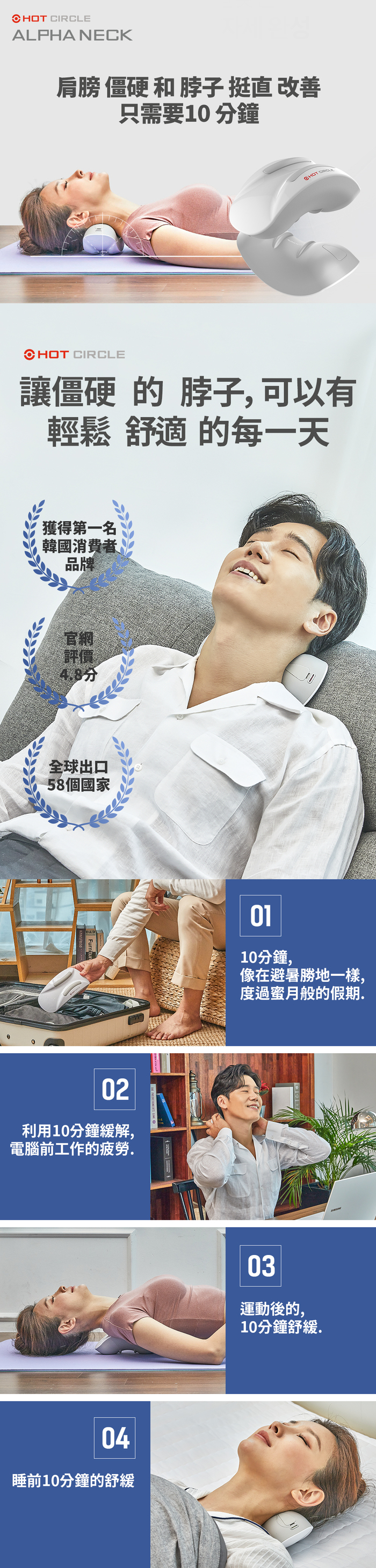 【集購】HOT CIRCLE|ALPHA NECK 頸部溫熱按摩儀