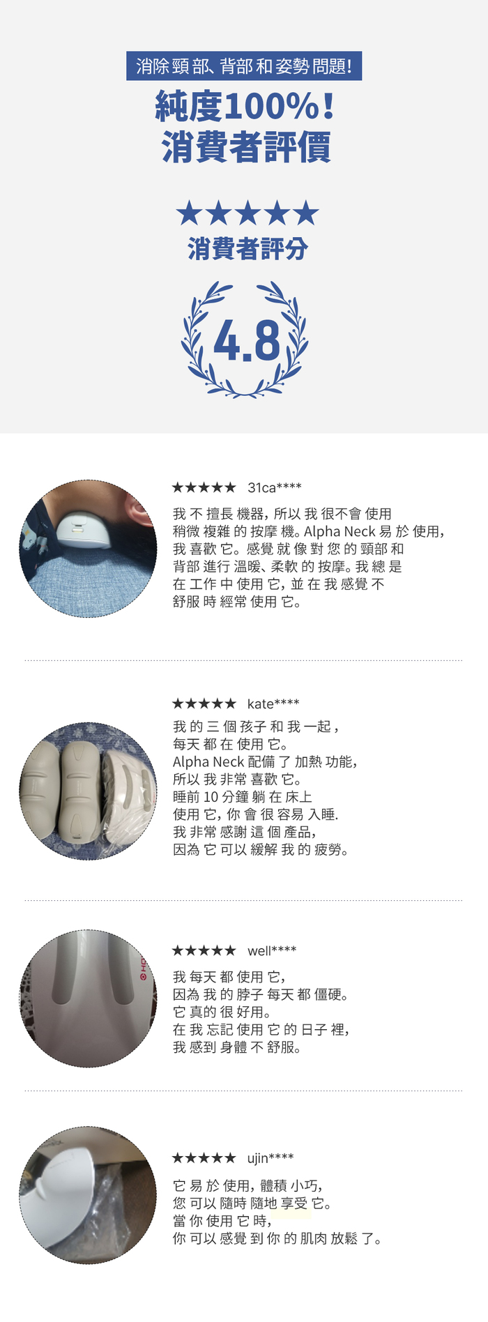 【集購】HOT CIRCLE|ALPHA NECK 頸部溫熱按摩儀
