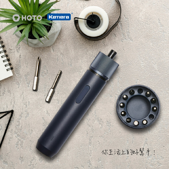 Kamera| HOTO QWLSD001 小猴直柄電動螺絲刀 藍色