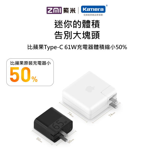 ZMI 紫米|HA712 65W PD充電器套裝 (黑色) (含Type-C線)
