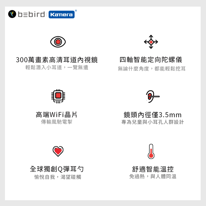 kamera|小米有品 Bebird 蜂鳥 M9 Pro 智能可視挖耳棒