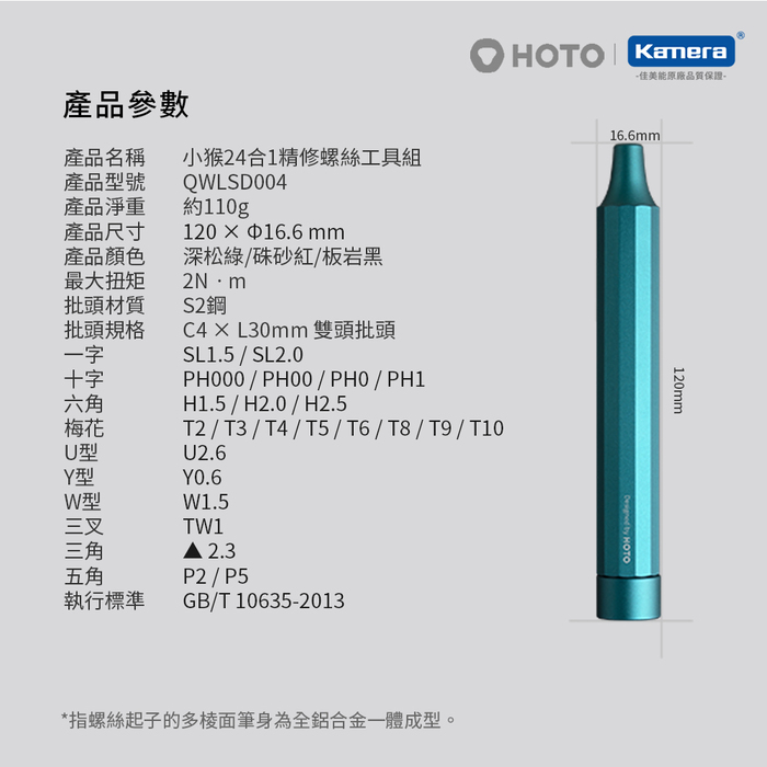 Kamera|小米有品 HOTO小猴24合1精修螺絲刀 (QWLSD004)