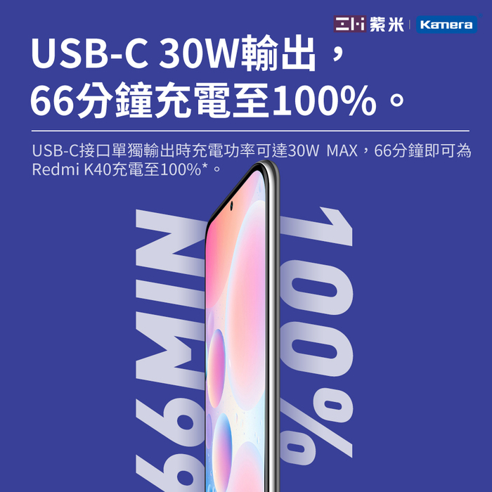 ZMI 紫米| QB818 雙向快充 30W 行動電源Mini 10000mAh