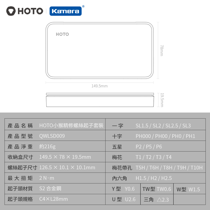 小米有品|HOTO 小猴28合1精修螺絲刀+螺絲起子頭套裝組(QWLSD009)-深灰色