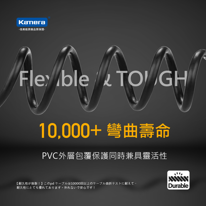 Kamera｜USB3.2 Gen3x2 40Gbps 充電傳輸線 (3FT/0.92M)