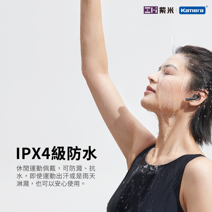 ZMI紫米|PurPods Pro TW-100 真無線降噪耳機-石墨灰+USB充電器+耳機套(隨機)