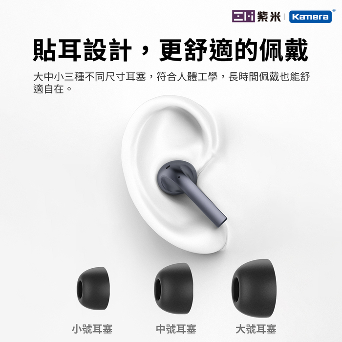 ZMI紫米|PurPods Pro TW-100 真無線降噪耳機-石墨灰+USB充電器+耳機套(隨機)