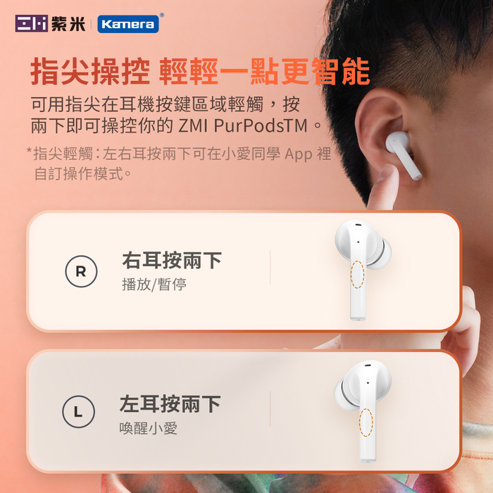ZMI紫米|PurPods TW-101 真無線音樂耳機
