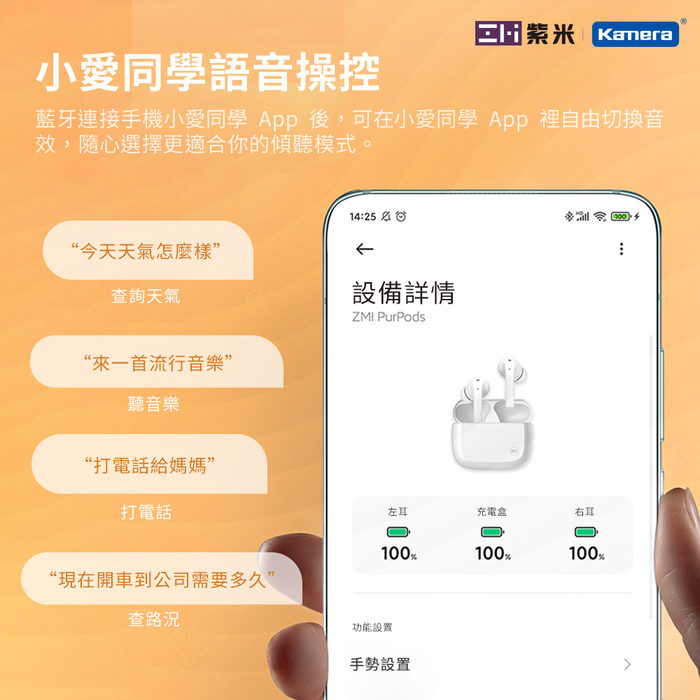ZMI紫米|PurPods TW-101 真無線音樂耳機