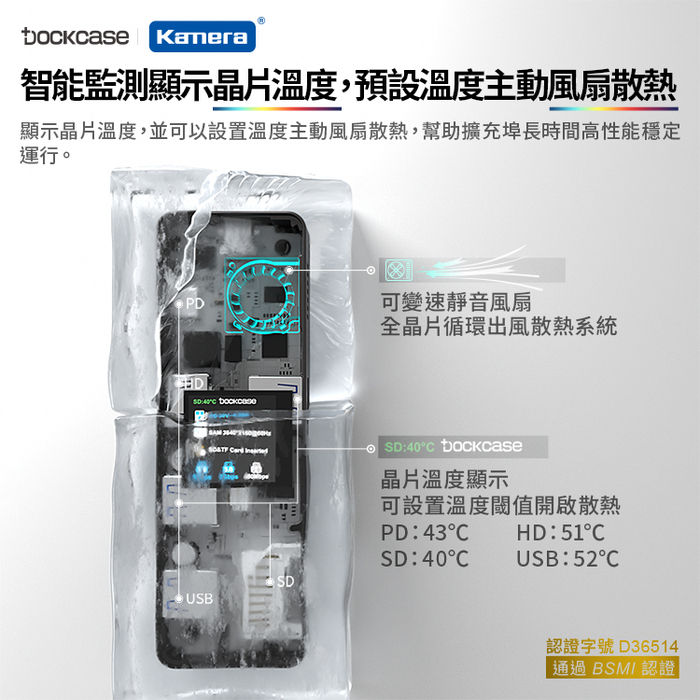 Dockcase|DPR71S 7合1 可視化集線器/轉接器