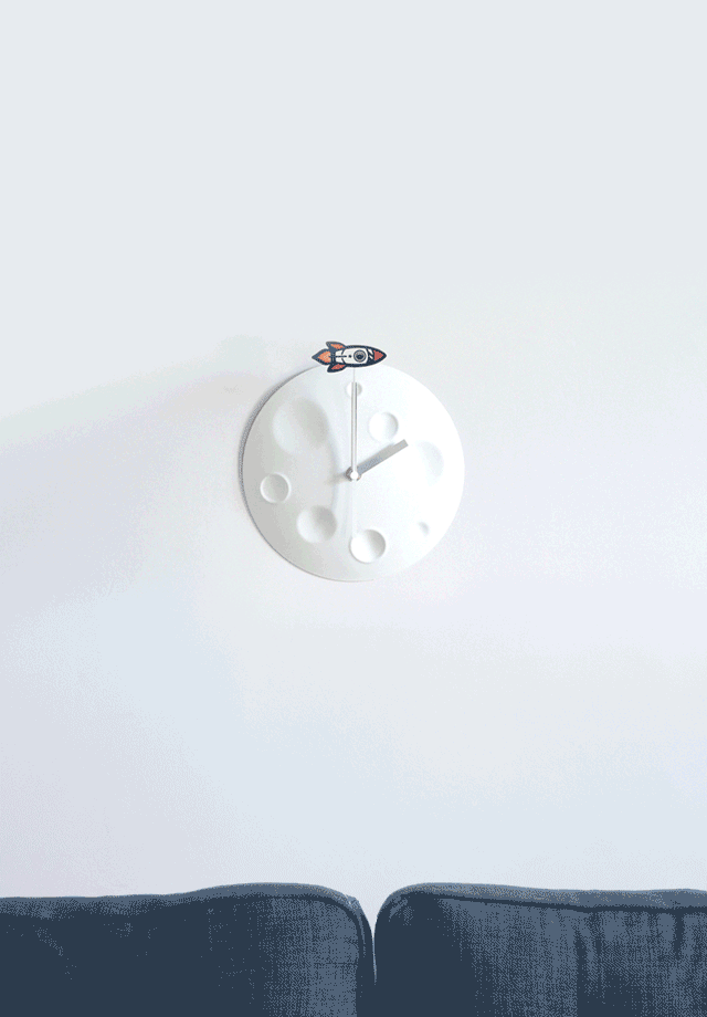 Rocket Moon Clock