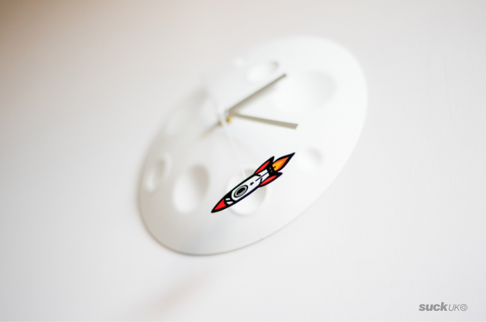 英國 SUCK UK|Rocket Moon Clock
