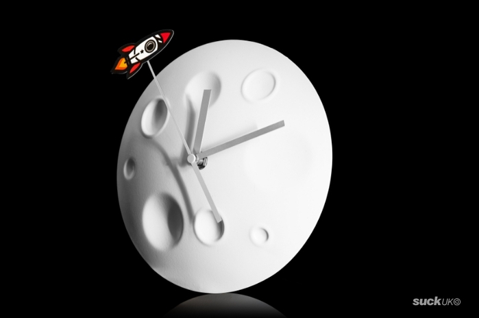 英國 SUCK UK|Rocket Moon Clock