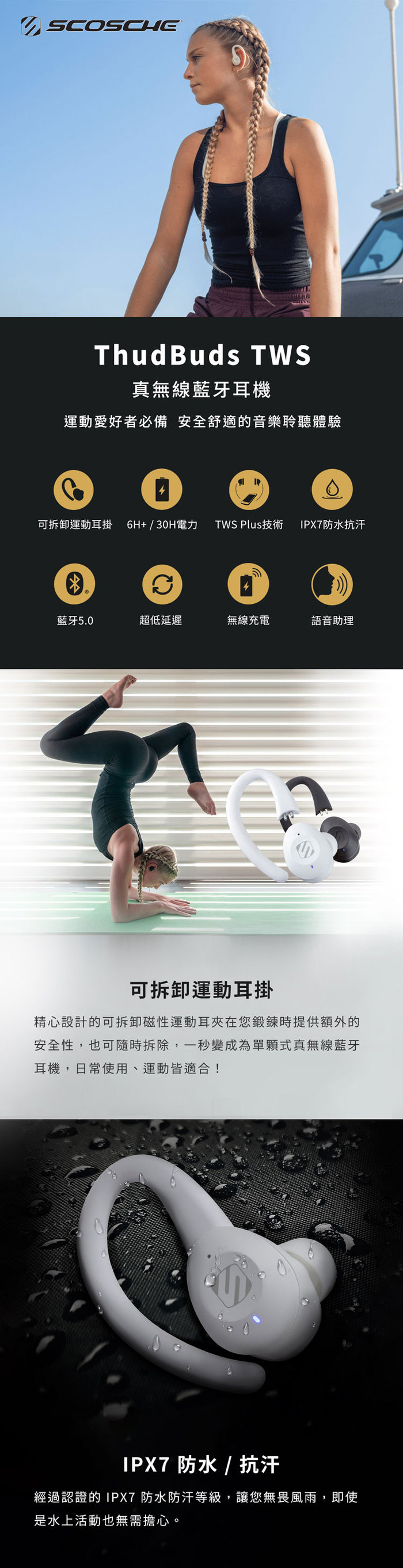 Scosche|ThudBuds TWS真無線藍牙耳機