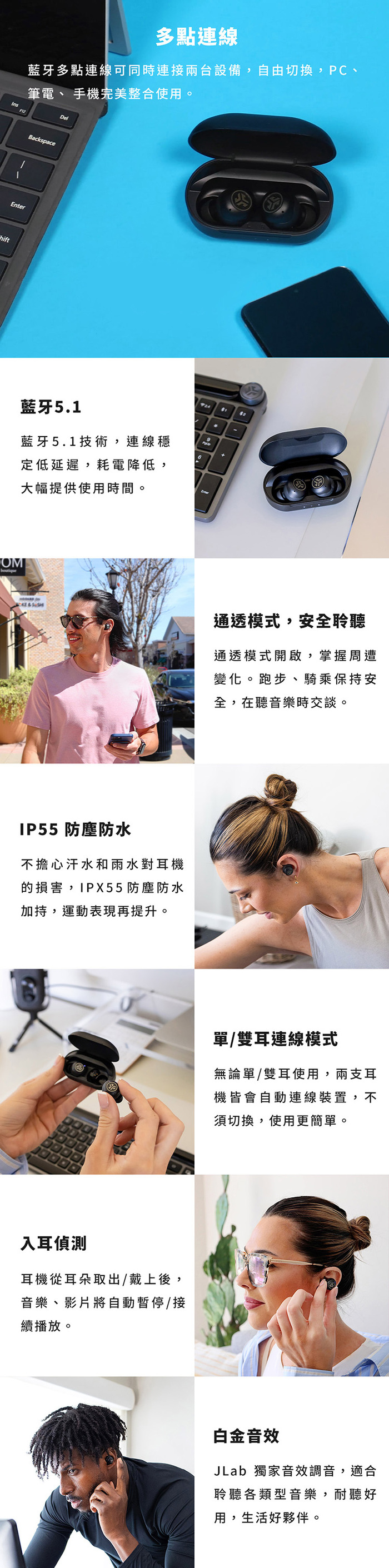 JLab｜JBuds Air Pro 真無線藍牙耳機