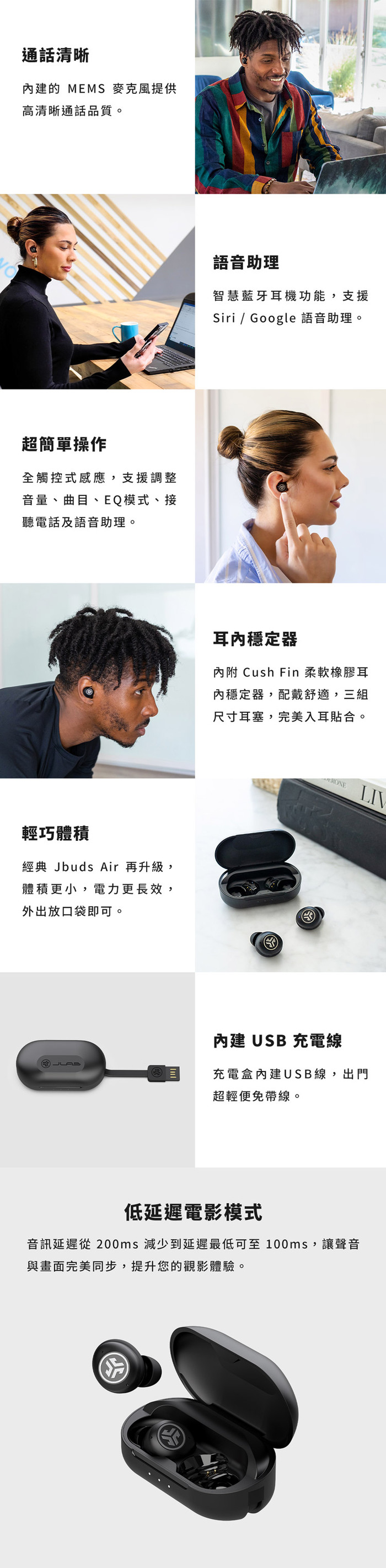 JLab｜JBuds Air Pro 真無線藍牙耳機