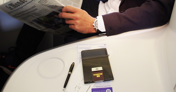 ÖGON|Carbon Passport Clip RFID安全防盜碳纖維護照夾