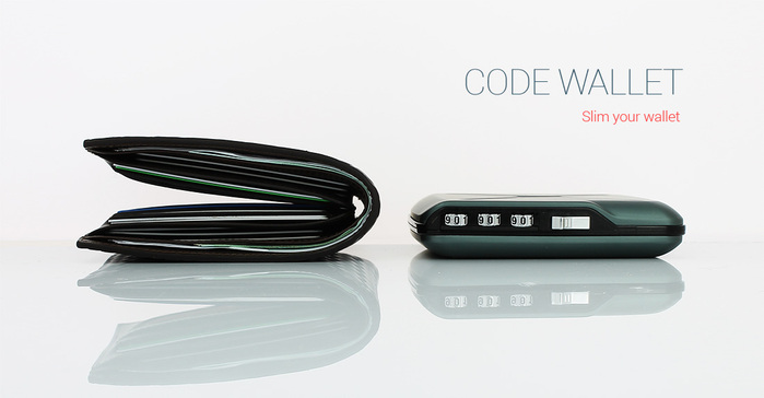 ÖGON|Code Wallet RFID安全防盜密碼錢包(橘色)
