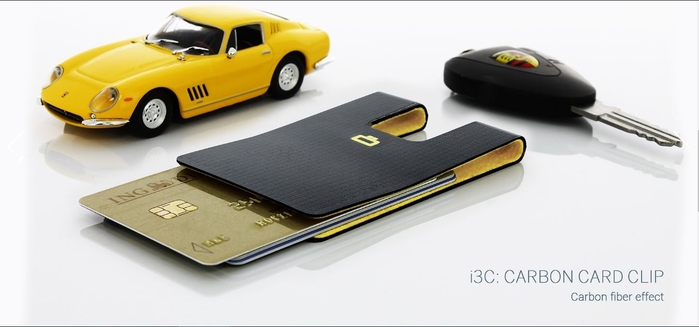 ÖGON|I3C Carbon RFID 安全防盜碳纖維紋卡夾